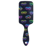 Colorato Fluorescente Neon Holiday Occhiali da sole anti statici spazzola per capelli lunghi Progettato spazzola asciutta bagnata per diradare i capelli con manico ergonomico cepillo para cabello