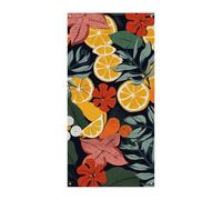 Colorato Foglie Tropicali E Limoni Copertura Della Porta Banner Party Decor Forniture Portico Appeso Banner Personalizzazione Festone Per Vacanze Compleanno Giardino Prato