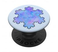 Colorato Fractal Koch Fiocco Di Neve Geometria Forme Mania PopSockets PopGrip Adesivo