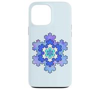 Colorato Fractal Koch Fiocco Di Neve Modello Luminoso Forme Mania Custodia per iPhone 13 Pro Max