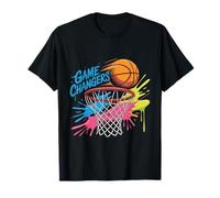 Colorato Game changers Basket Tie Dye Colore Splash Hoop Maglietta