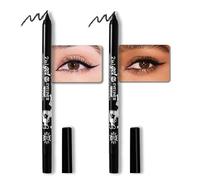 Colorato Gel Glitter Eyeliner, Impermeabile Pearl Eye Shadow Matita Metallica Glitter Eye Liner Matita per le Donne, Eye Liners & Shadow Matita Eye Makeup.2 Conteggio (01# Black & 01# Black)