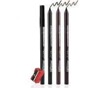 Colorato Gel Glitter eyeliner matite penna set, 3 pezzi Eyeliner impermeabile Labbra Liner Ombra d'occhio Matite sopracciglia Pen Eye Makeup (01#+02#+16#)