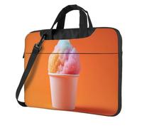 Colorato Ghiaccio Rasato Su Arancione Borsa Del Computer Portatile Borsa Del Computer 15.6 Pollice Borse Del Computer Imbottito Della Copertura Della Manica Per