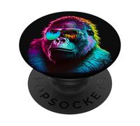 Colorato Gorilla che indossa occhiali grafica PopSockets PopGrip Adesivo