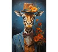 Colorato Irregular Puzzle - Giraffes Arte Astratta Poster - 1000 Pezzi Puzzles - Per Giochi Per La Riduzione Dello Stress In Famiglia - Giocattoli Sfida Personalizzati Per Adulti Kq360Zp