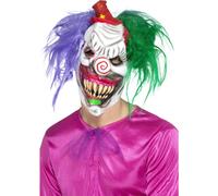 Colorato Killer Clown Maschera Lattice Testa Intera Horror Halloween Costume