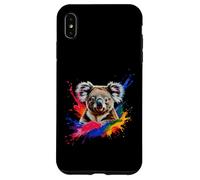 Colorato Koala Bear Acquerello Koala Amanti Animali Adorabile Custodia per iPhone XS Max