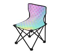 Colorato Laser Design Quadrati Compact Ultralight Camp Chair Ultralight Sedia Pieghevole con Borsa di Trasporto Pesca Sedia per concerto Esterno