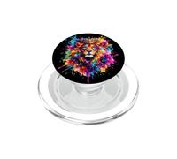 Colorato Leone Zodiaco Splash Art PopSockets PopGrip per MagSafe