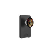Colorato Leopardo Viso Jaguar Animale Grossi Gatti Pantera Nero PopSockets PopWallet per MagSafe