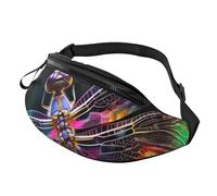 colorato libellula arte Fanny Pack per gli uomini donne moda marsupio borse a tracolla regolabile ovunque borsa da cintura