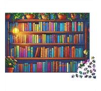 Colorato libreria puzzle impossibile, sfida per adulti, gioco educativo, 1000 pezzi, opera d'arte da gioco per adulti, regali a partire dai 14 anni, 38 x 26 cm, 1000 pezzi