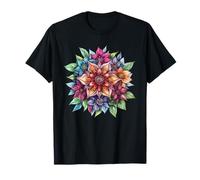 Colorato Lotus Garden Mandala Fantasy Bloom Maglietta