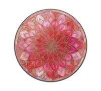 Colorato Mandala Azalea Stained Glass Style Pattern Metal Tin Sign