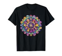 Colorato Mandala Boho Yoga Meditazione Maglietta