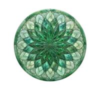 Colorato Mandala Jade Stained Glass stile Pattern Metal Tin Sign
