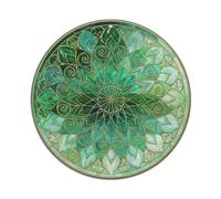 Colorato Mandala Tide Stained Glass Style Pattern Metal Tin Sign