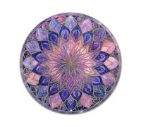 Colorato Mandala Twilight Stained Glass Style Pattern Metal Tin Sign