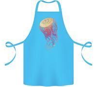 Colorato Medusa Oceano Vita Cotone Grembiule 100% Biologico