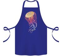 Colorato Medusa Oceano Vita Cotone Grembiule 100% Biologico