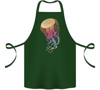 Colorato Medusa Oceano Vita Cotone Grembiule 100% Biologico