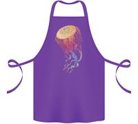 Colorato Medusa Oceano Vita Cotone Grembiule 100% Biologico