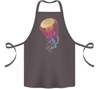 Colorato Medusa Oceano Vita Cotone Grembiule 100% Biologico