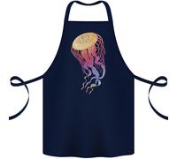 Colorato Medusa Oceano Vita Cotone Grembiule 100% Biologico