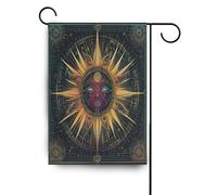 Colorato Misterioso Tarocchi Sole astrologico bandiere all'aperto doppio lato banner esterno per la decorazione del Patio 28x40 doppia faccia