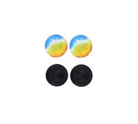 colorato nero - 4 pezzi/set di custodie per impugnatura joystick per gamepad in silicone morbido per PS4/PS3/PS5/Xbox360/Xbox