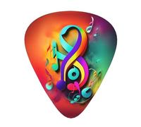 Colorato Note Musicali Stampa Organizer Scatola di Immagazzinaggio Spessore Differente Picks Chitarra Per Chitar