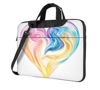 Colorato Pastello Liquido A Forma di Cuore Borsa Del Computer Portatile Caso Del Computer 15.6 Pollice Borse Imbottito Della Copertura D