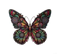 Colorato per mandala farfalla ferro Wall Art 30 cm decorazione giardino (Style-a)