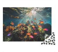 Colorato Pesce tropicale, Corallo Reef Puzzle Sostenibili Con Motivi Per Adulti Da Gioco in Legno Di Alta Qualità 1000pcs (75x50cm)