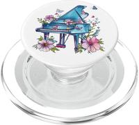 Colorato Pianoforte Con Fiori I Musica PopSockets PopGrip per MagSafe