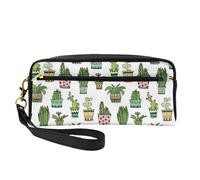 Colorato piuttosto succulento, Borsa per il trucco Borsa per cosmetici Borsa da viaggio portatile da toilette Astuccio in pelle per donne e ragazze