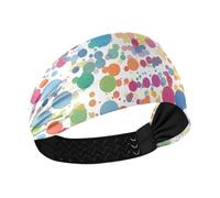 Colorato Polka Dot Pattern no slip fasce per le donne alla moda bande elastiche sudate per allenamenti lavaggio viso Palestra diademas deportivas para mujer