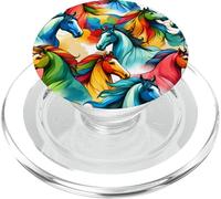 Colorato Pop Art Cavallo Modello Carino PopSockets PopGrip per MagSafe