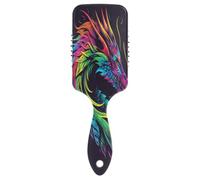 Colorato Rainbow Dragon Black Cushion Brush, Spazzola districante per capelli, pettini donna antistatico, pettine moderno