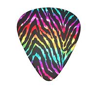 Colorato Rainbow Zebra Guitar Picks - Accessori per chitarra - Plettri per chitarra acustica Chitarra elettrica Basso per uomo donna Chitarrista professionale Musicisti e principianti