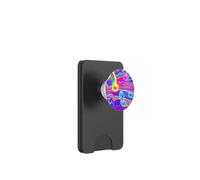 Colorato Retro Cherry Y2K Swirl Pattern PopSockets PopWallet per MagSafe