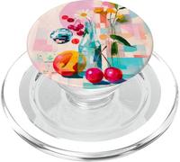Colorato Retro Frutta e Disco Bottiglia Pop Art PopSockets PopGrip per MagSafe