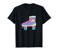 Colorato Retro Roller Skate Art Maglietta
