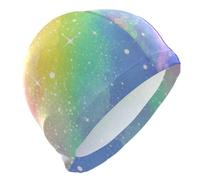 Colorato Romantico Starry Universe Grande Nuoto per gli Uomini Capelli Corti Impermeabile Nuotare per gli Uomini Protezione dei Capelli e Drag Riduzione Gorro para Nadar Mujer