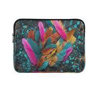 Colorato Rosa Blu Trapuntato Notebook Sleeve | Custodia per notebook: poliestere morbido al tatto, fodera morbida al tatto, stampa su tutta la superficie, dimensioni medie