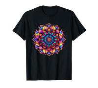 Colorato Sacro Mandala Boho Yoga Meditazione Maglietta