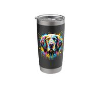 Colorato Splash Art English Setter Bicchiere termico in acciaio inox doppia parete