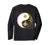 colorato, taoismo, daoismo, Segno, Simbolo, per, tao, Yin, e, Yang Maglia a Manica