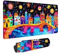 Colorato Tappetino Mouse XXL Gaming 800 x 400 mm 2025 Nuovo Case Tappetino Scrivania Impermeabile,Mousepad con Base in Gomma Antiscivolo,Migliora Precisione e Velocità per Gaming, Ufficio e PC,-dd1381